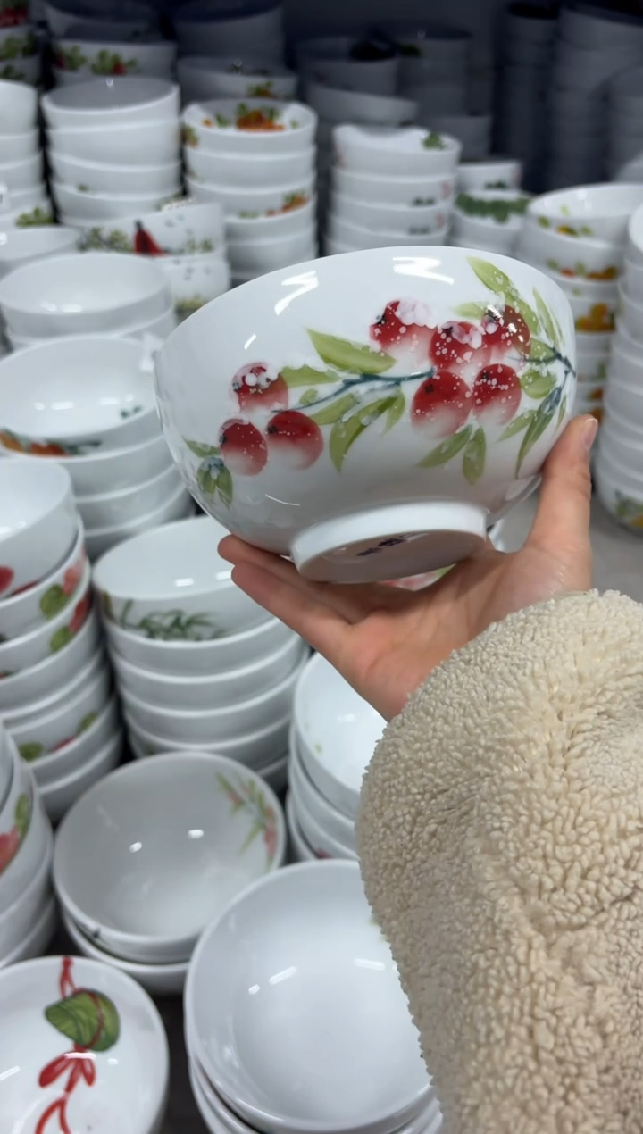 景德镇手绘釉中彩（食品级）小号罗汉碗