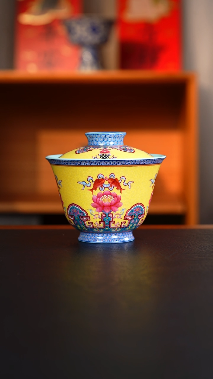 【闪购商品】盖碗景德镇陶瓷艺术茶杯