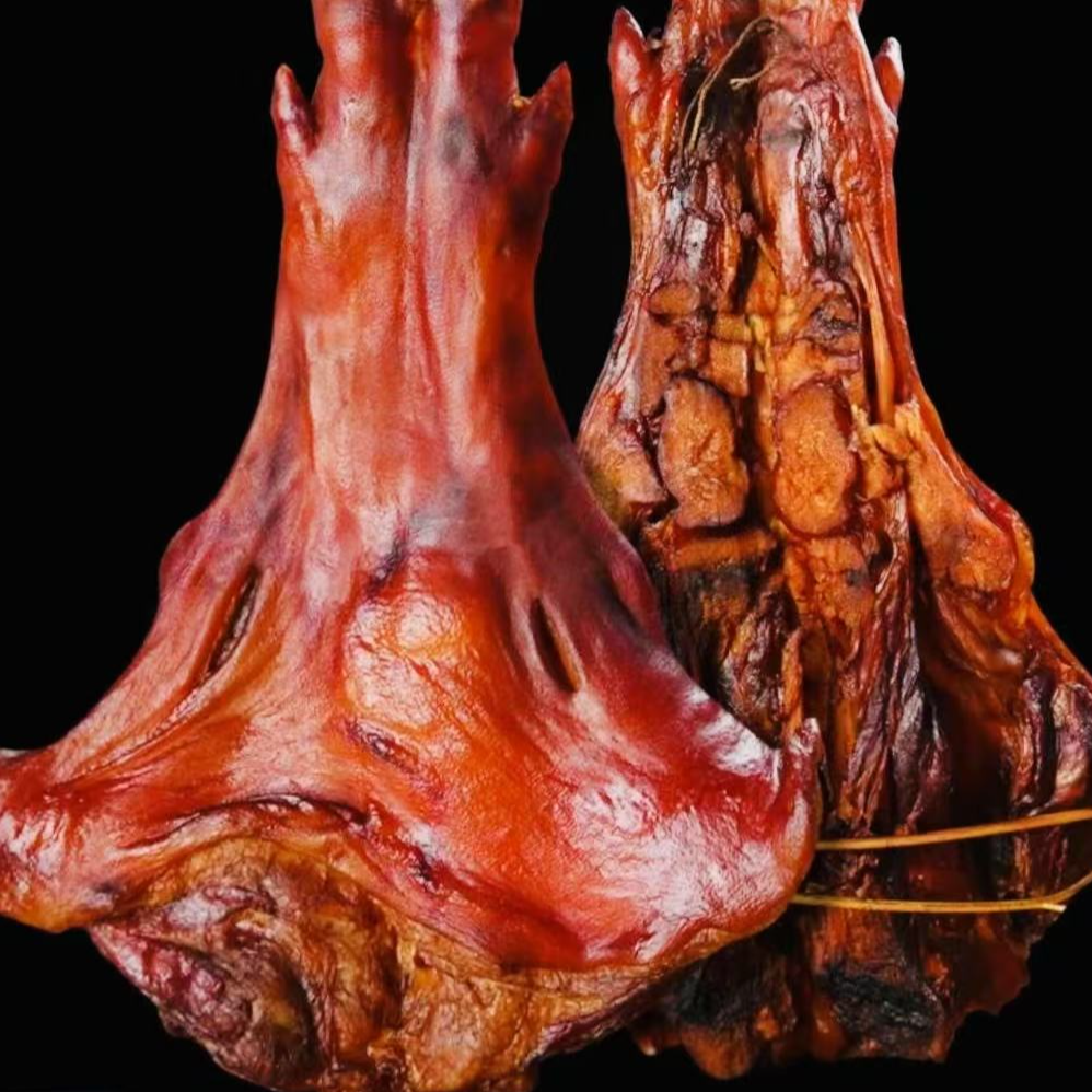 沅嶺湘湖南特产农家柴火烟熏腊猪脚