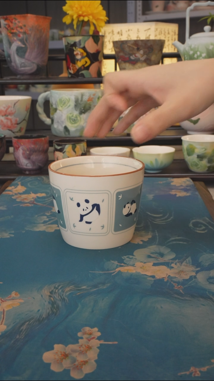 福利品 熊猫牛奶杯