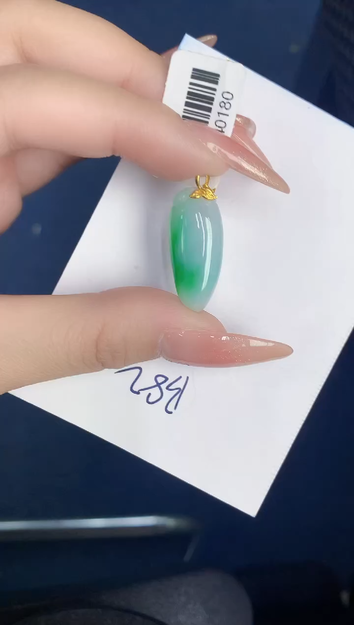 【闪购商品】翡翠颈饰18K金镶嵌000000000