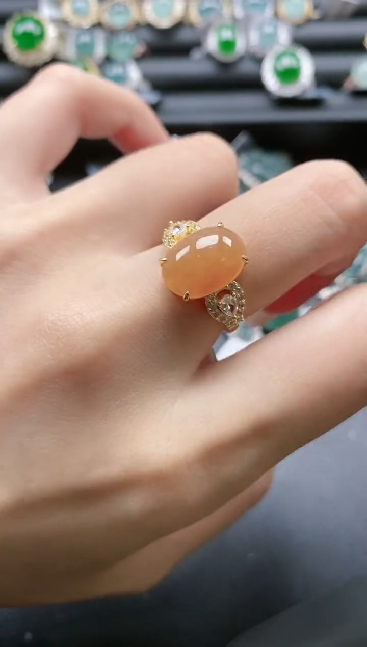 【闪购商品】翡翠戒指银S925镶嵌51511