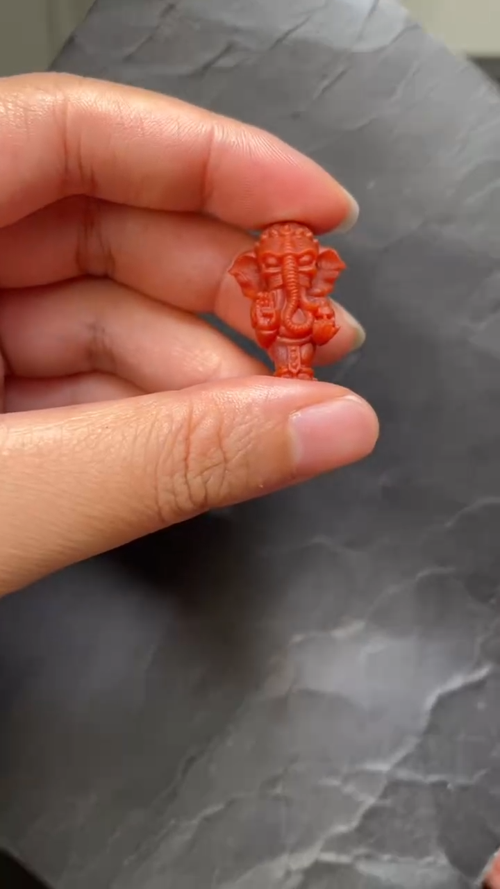 未镶嵌24南红玛瑙三通