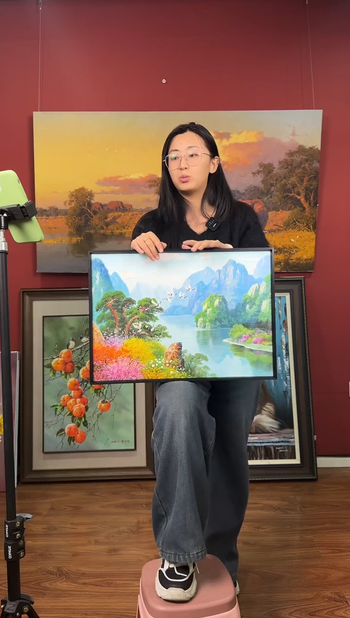 油画【23号】约53*35cm丨朝鲜原创纯手绘孤品油画丨顺丰包邮