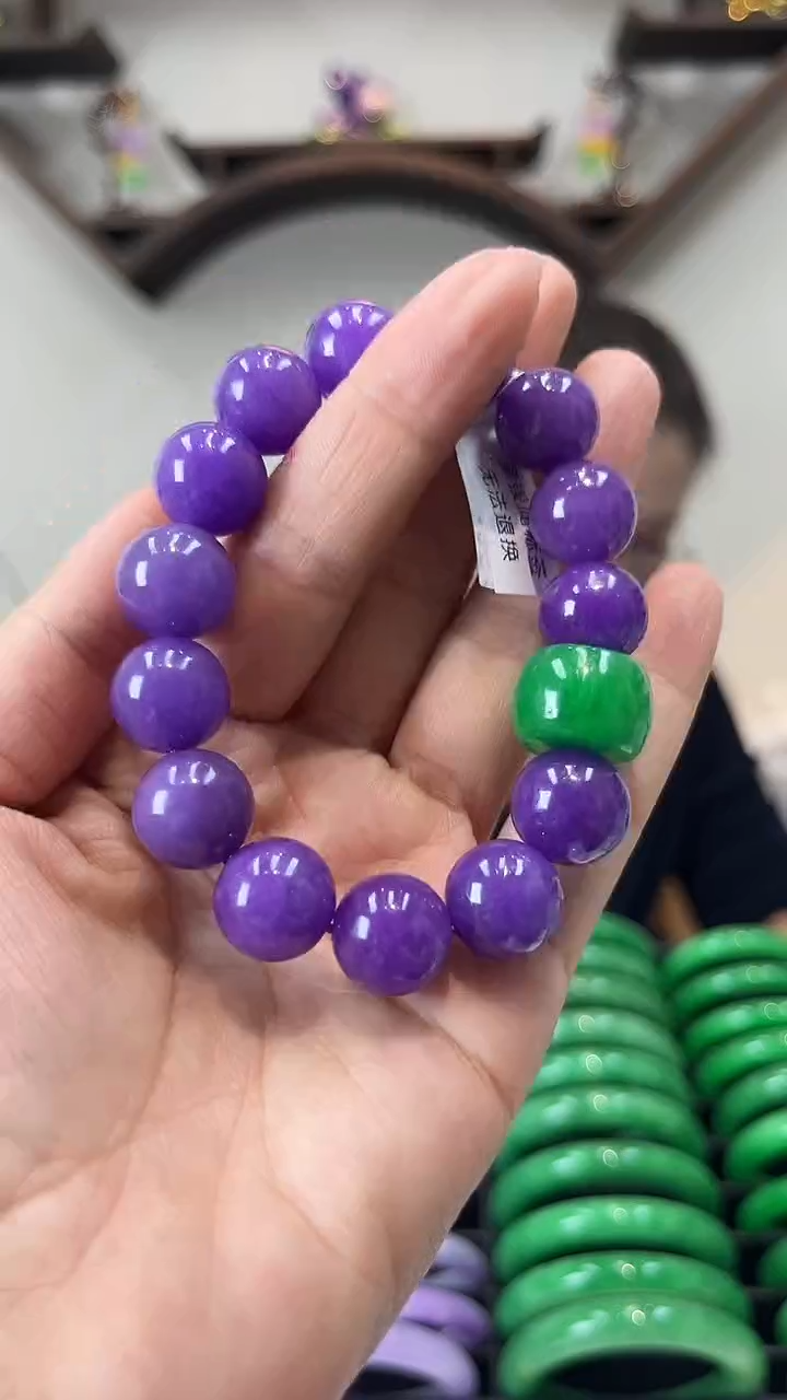 【闪购商品】砖雕闪30 妖紫罗兰手链