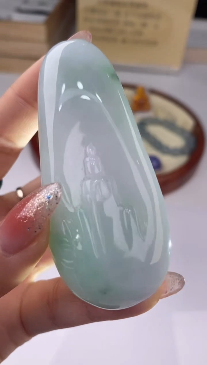 【闪购商品】翡翠吊坠(赠链)未镶嵌27977/静静聊翠