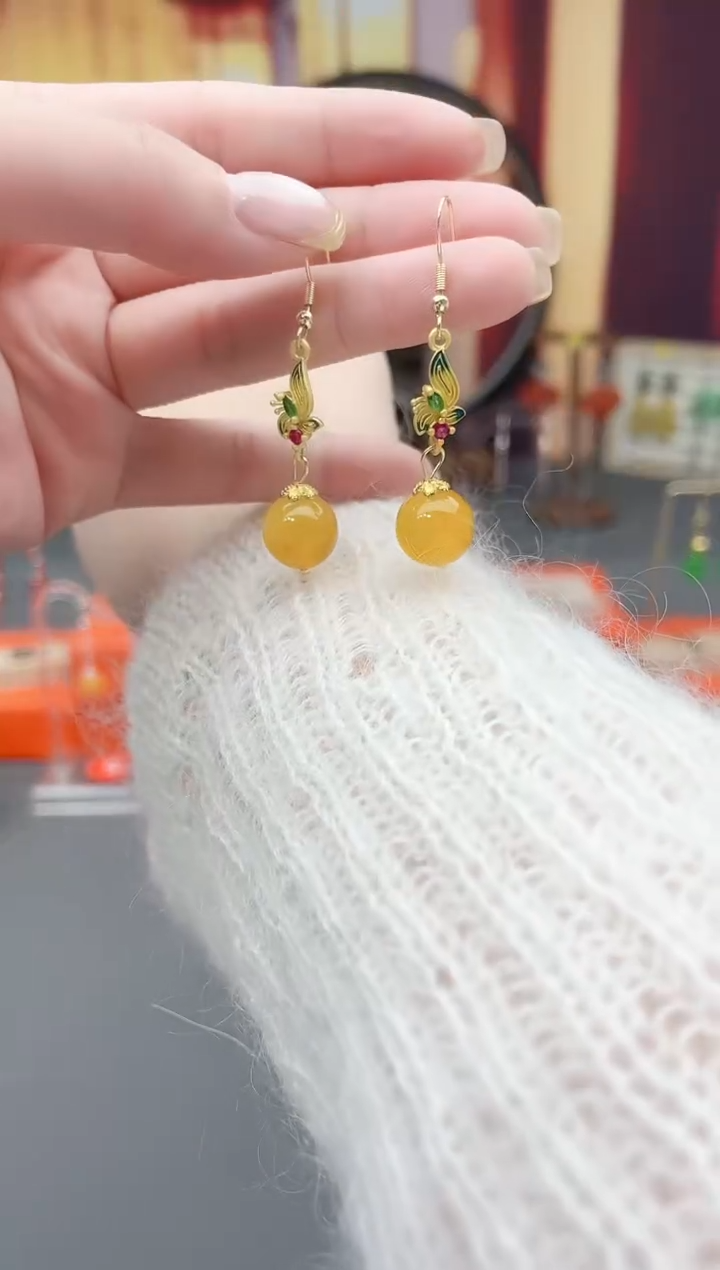 未镶嵌耳钉玛瑙/玉髓318