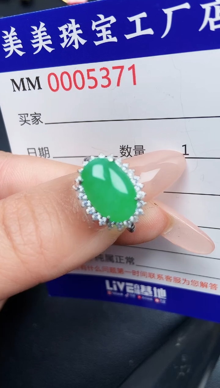 【闪购商品】翡翠颈饰银S925镶嵌5371