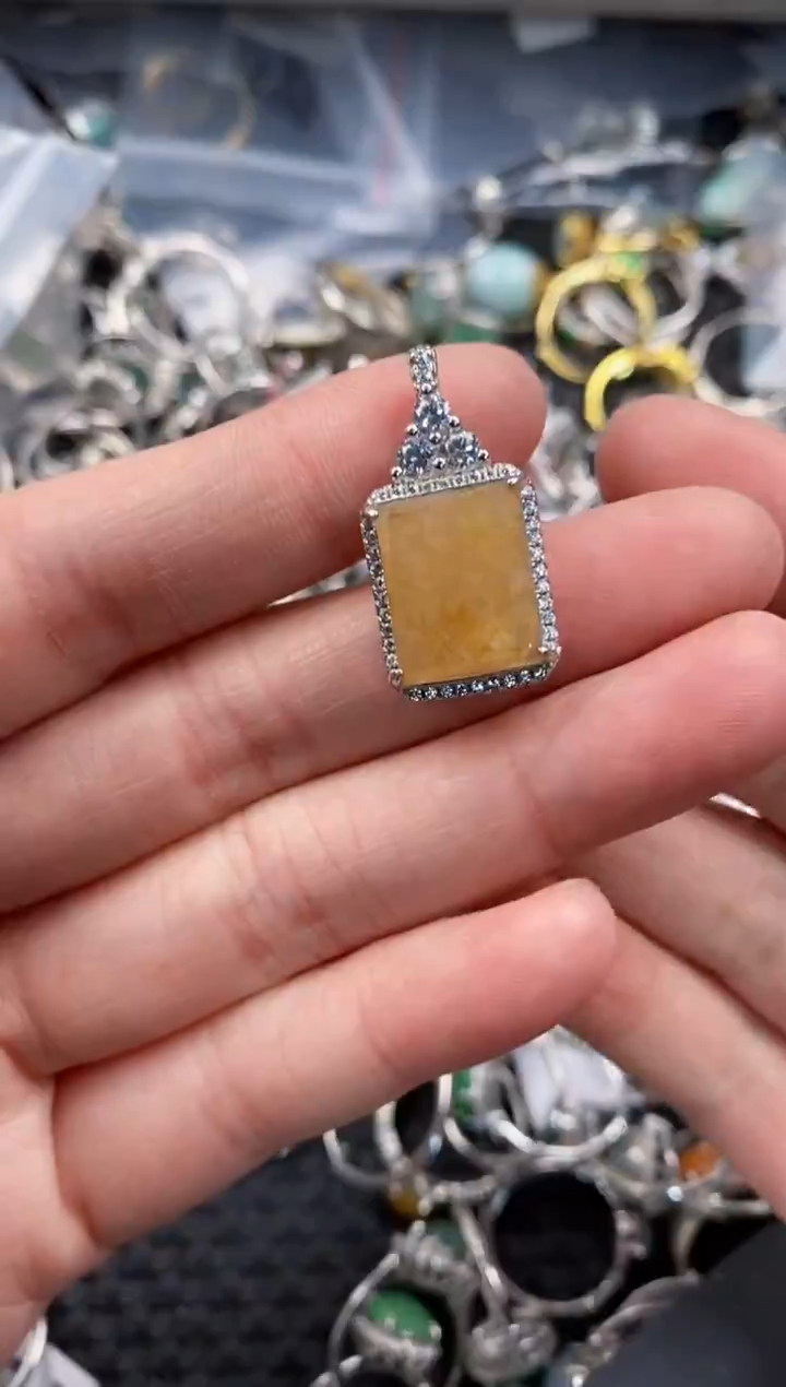 银S925镶嵌戒指翡翠11-11     6