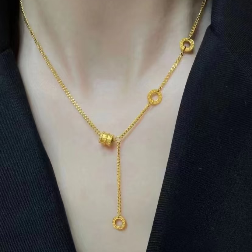 Chow Tai Seng/周大生足金流苏小蛮腰项链
