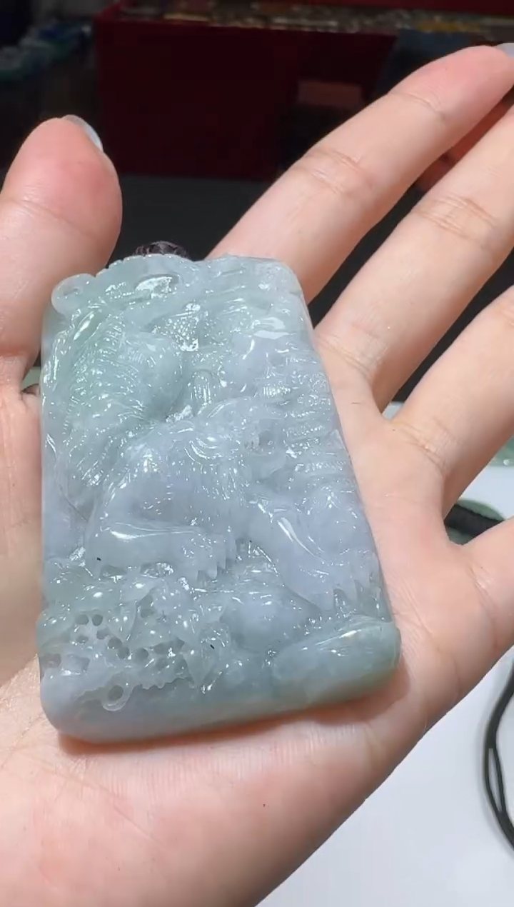颈饰未镶嵌翡翠天然A货翡翠13