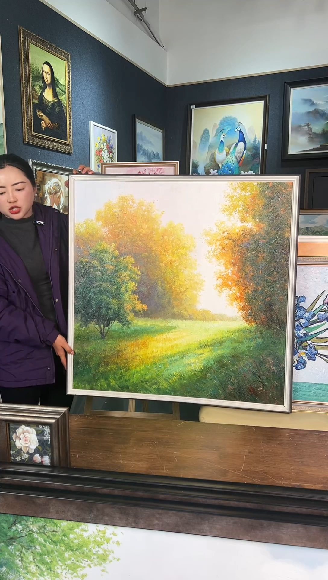 【闪购商品】油画7号 80*80 森林-手绘油画