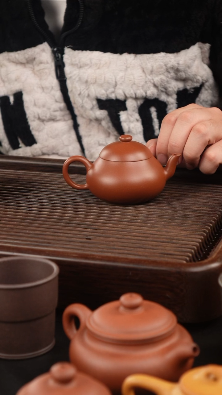 紫砂公道杯寂**风红皮龙 套组 