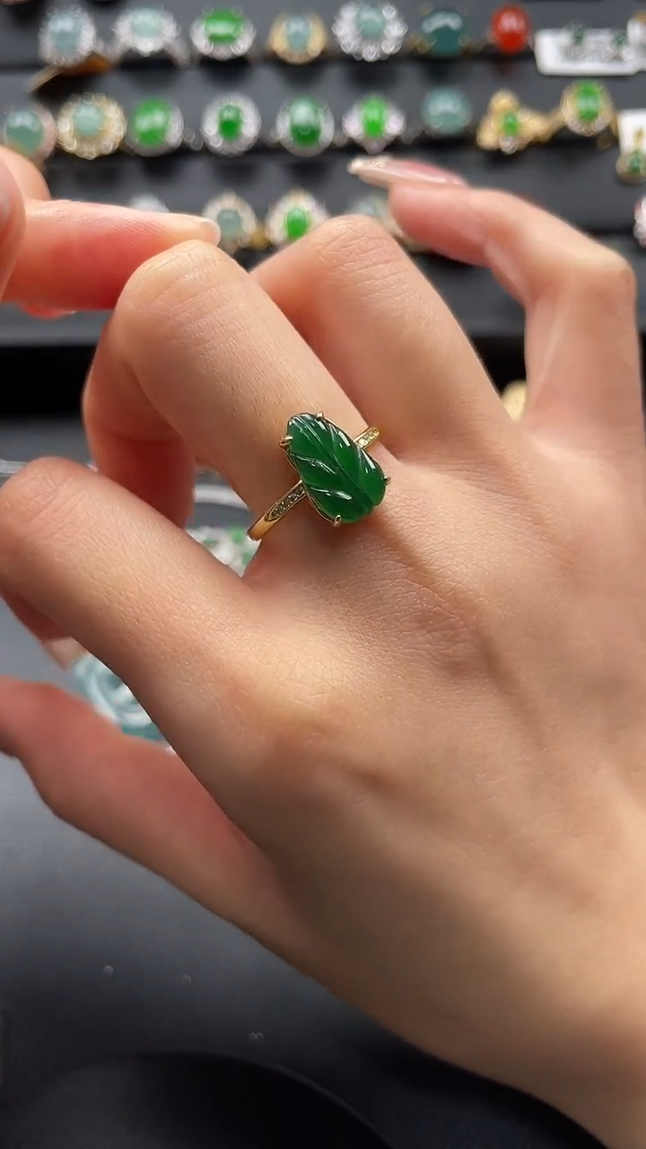 【闪购商品】翡翠戒指银S925镶嵌6547654