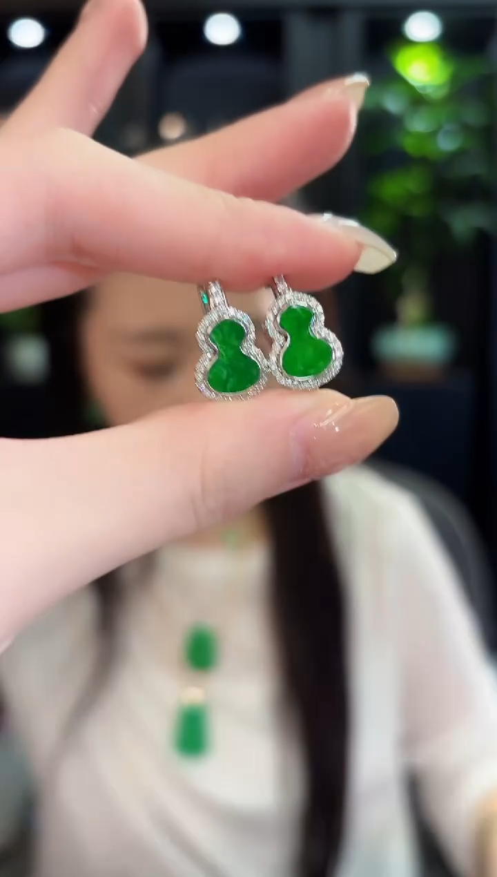 未镶嵌翡翠耳饰缅料A货/多样性发货/一件