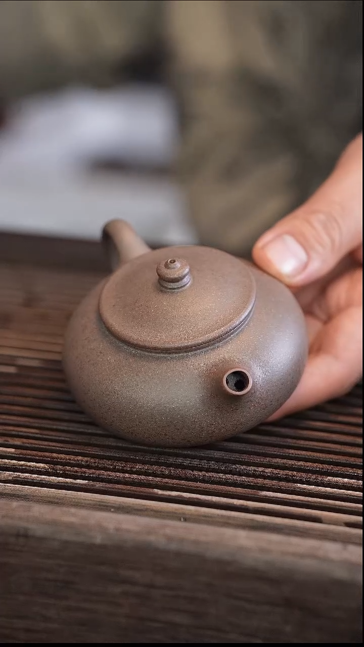 茶壶紫砂寒江 还原烧 半手工 150cc