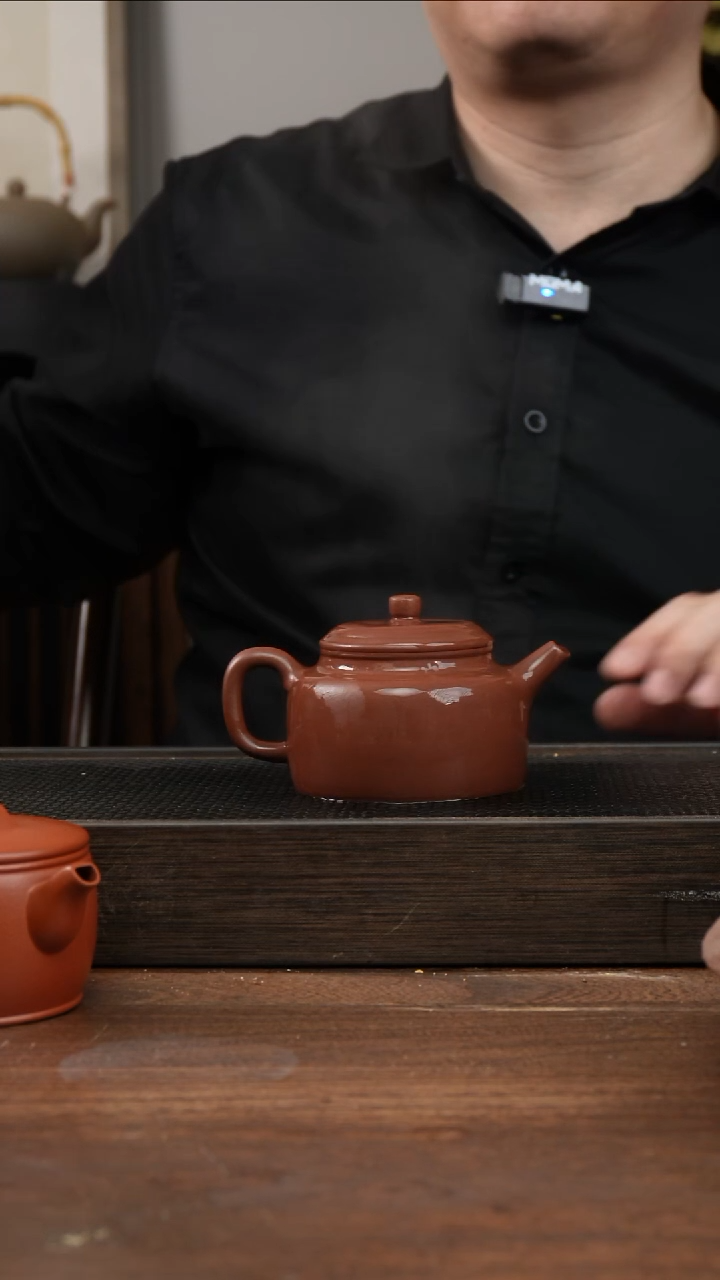 茶杯紫砂乐*全手紫泥德钟    220CC 