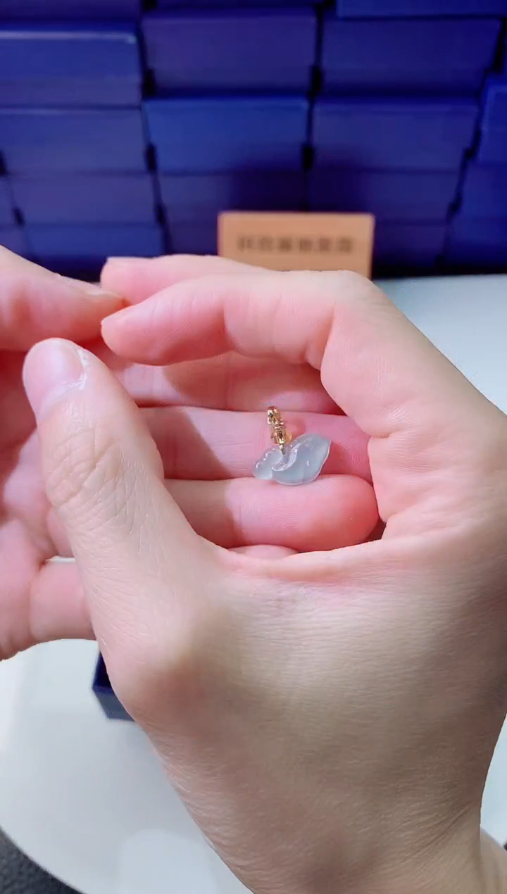 翡翠未镶嵌颈饰         