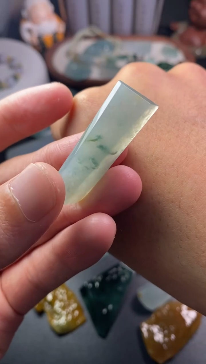 未镶嵌定制翡翠抖*翡翠片料定制未镶嵌12.1-19