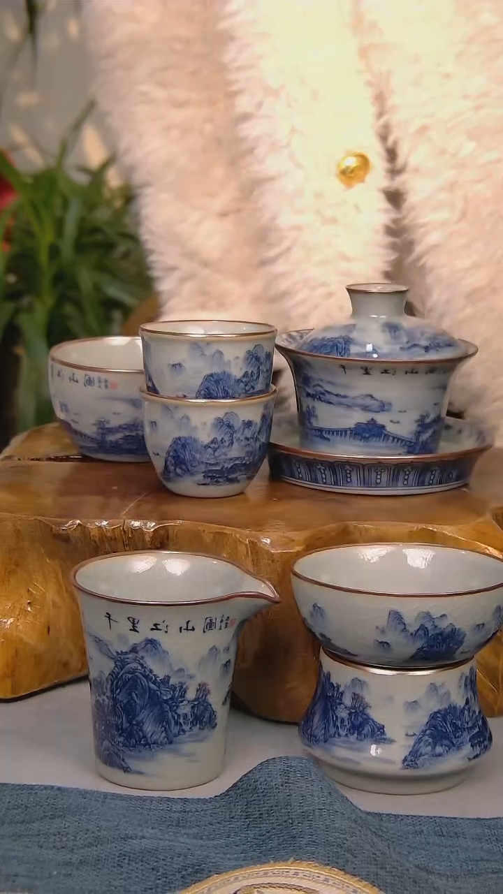 【闪购商品】 简装家用款6件套 陶瓷家用茶具系列