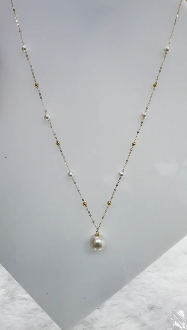 【闪购商品】淡水珍珠DA18K金镶嵌b333 珍珠