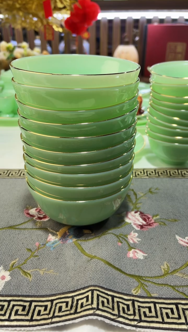 玉瓷5.5英寸饭碗10个景德镇陶瓷