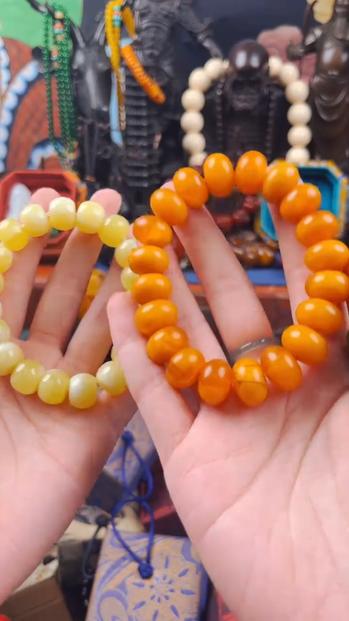 【闪购商品】蜜蜡裸石未镶嵌飞姐精品专属推荐 棕算盘