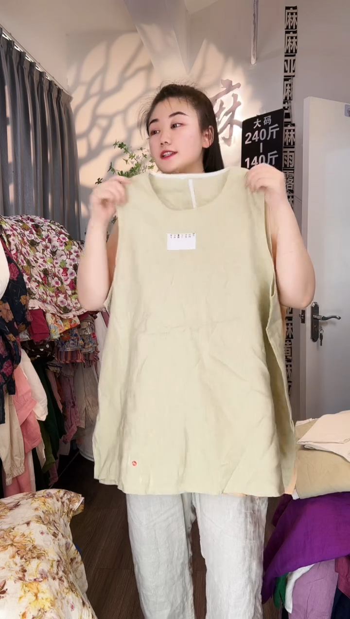 亚麻汉麻苎麻大码女装。