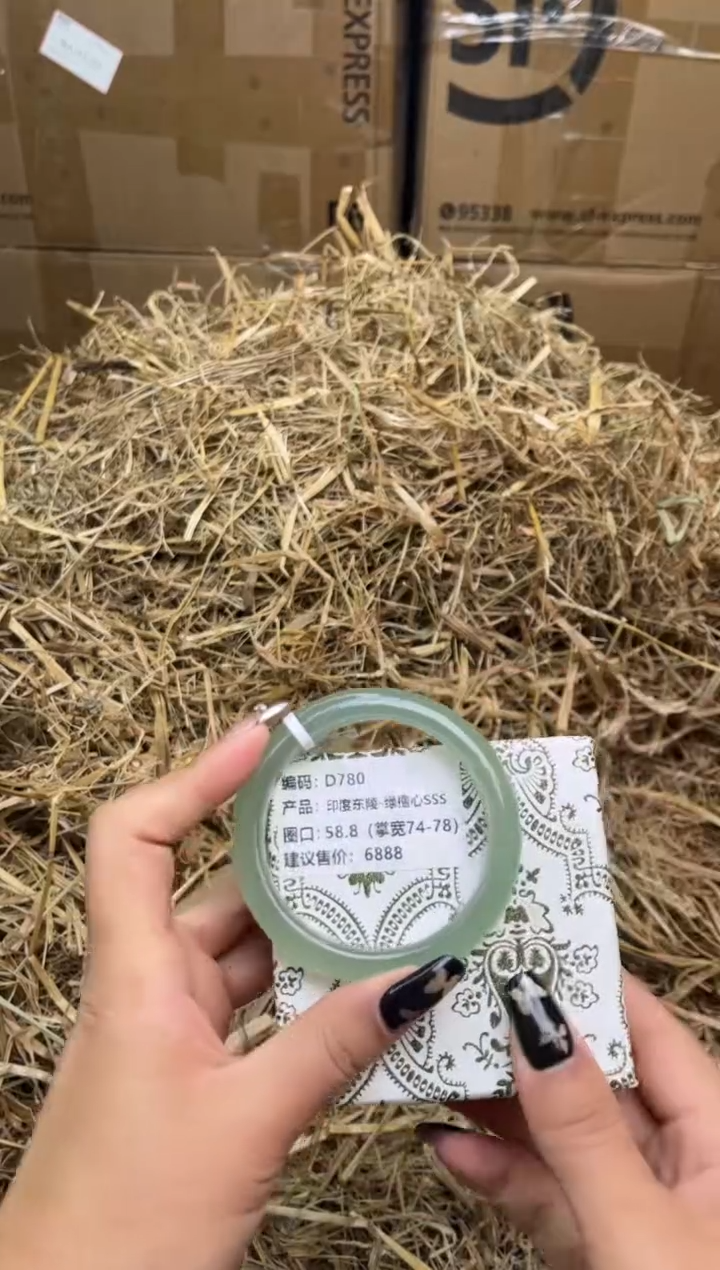 未镶嵌手镯石英质玉D780-58.8