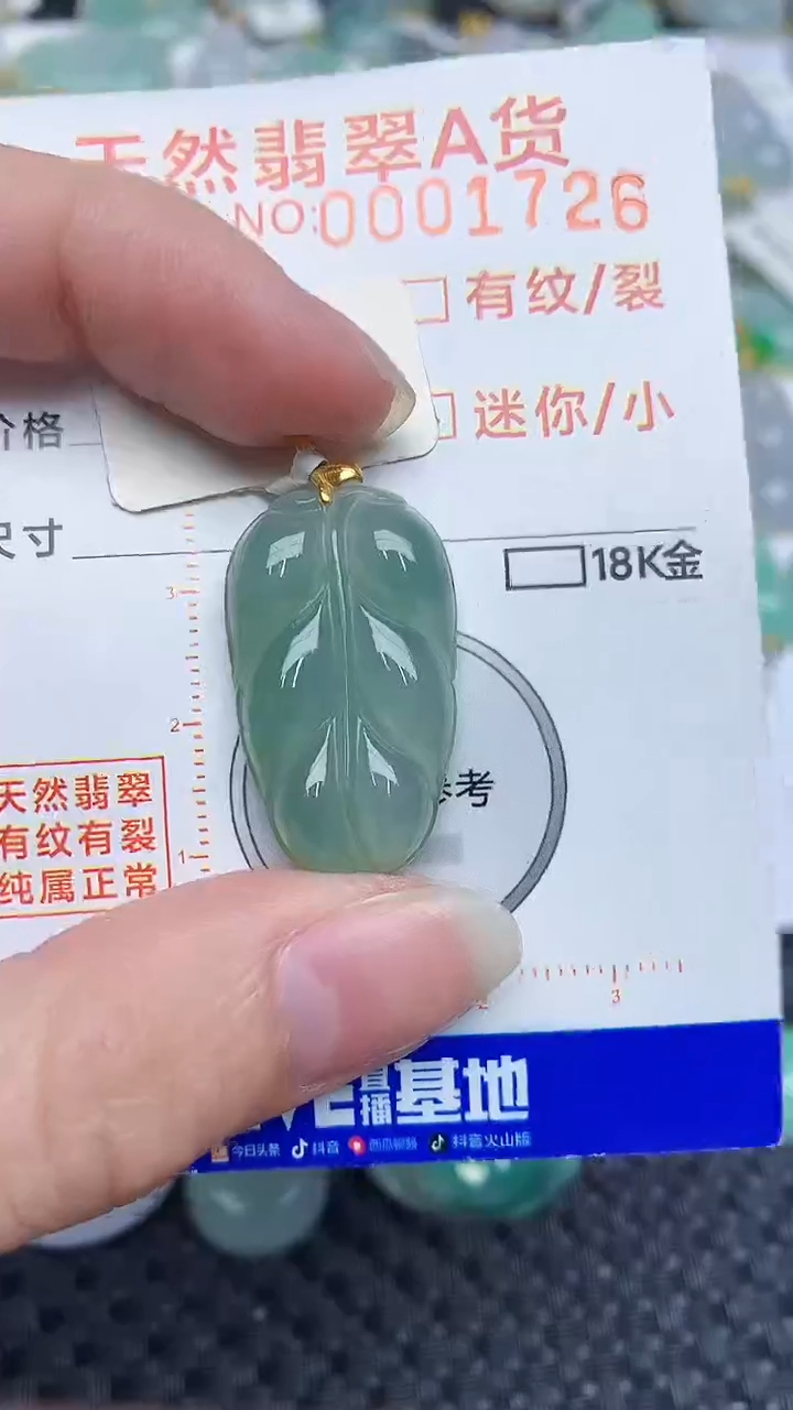 【闪购商品】翡翠颈饰18K金镶嵌453435343