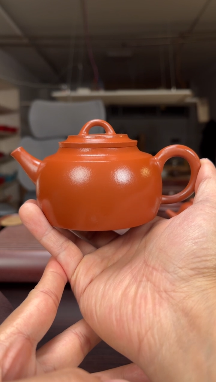 茶壶紫砂全手工朱泥寒炉200毫升