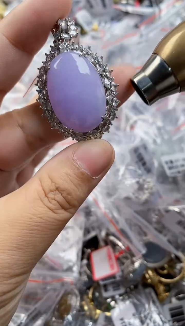 翡翠戒指银S925镶嵌1010      6