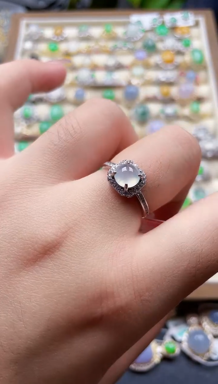 银S925镶嵌戒指翡翠21