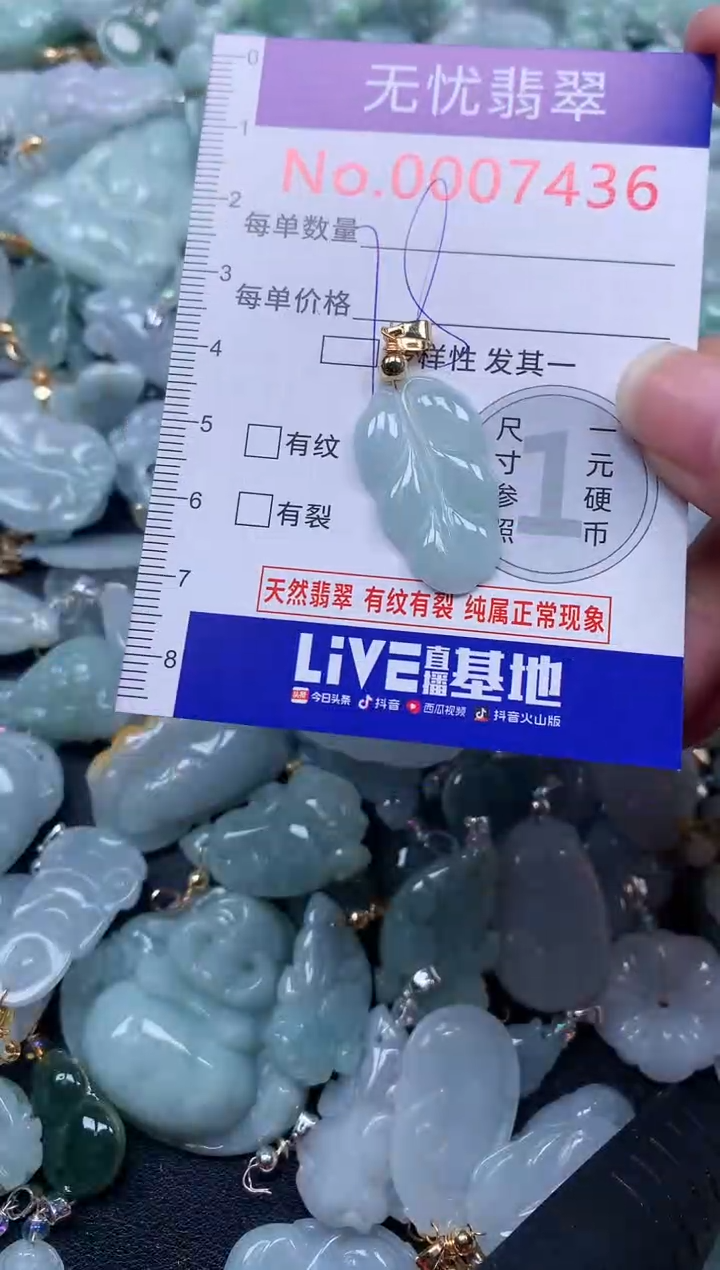 颈饰未镶嵌翡翠7436