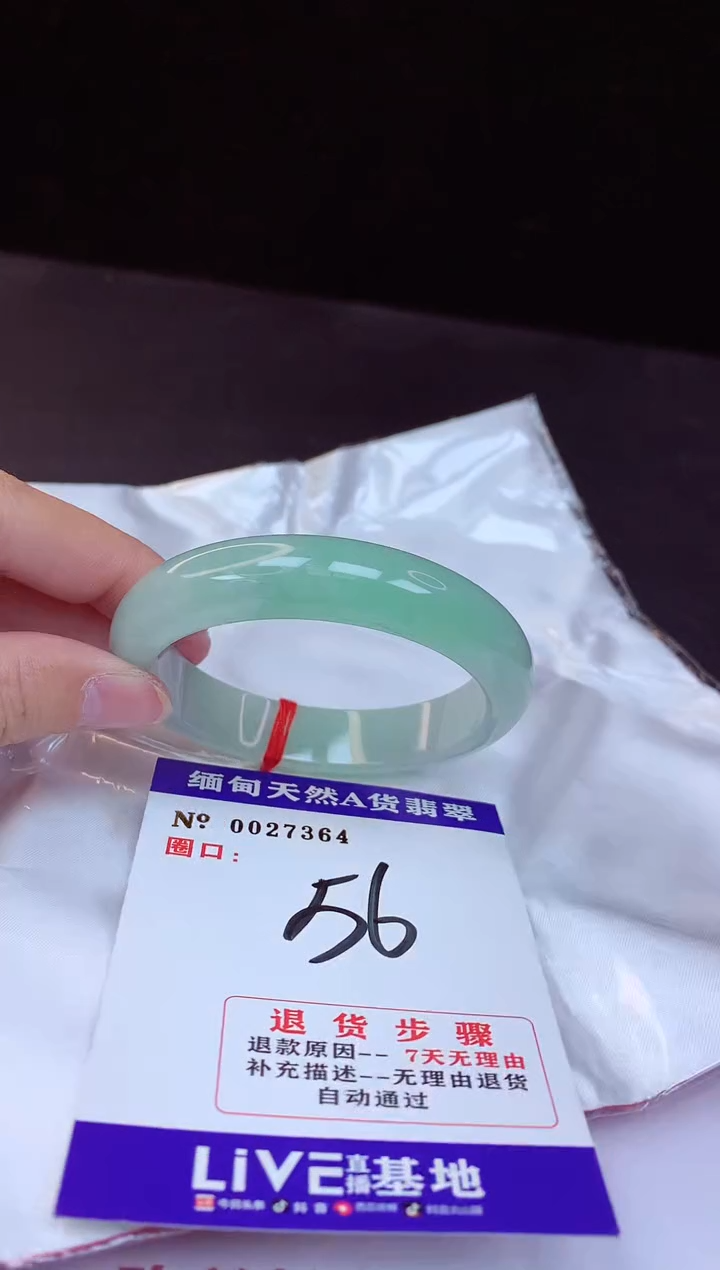 【闪购商品】翡翠手镯未镶嵌56+             