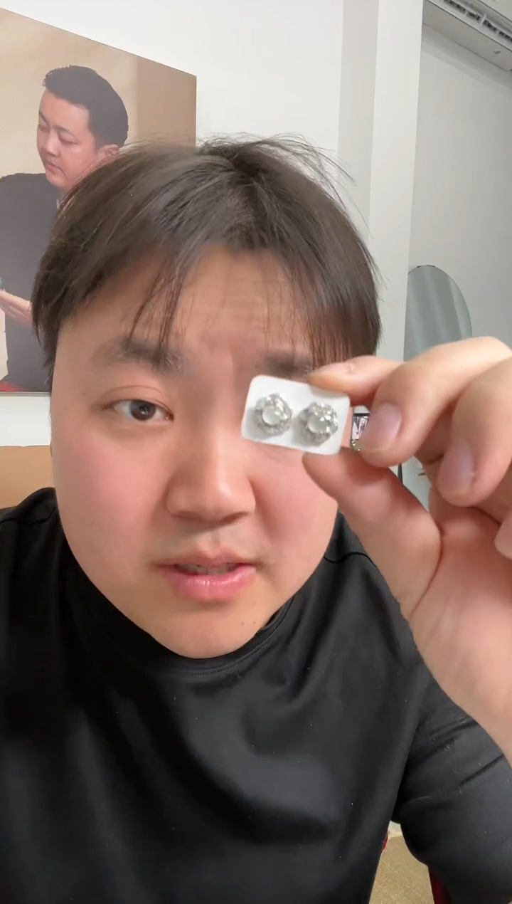 【闪购商品】翡翠耳饰未镶嵌耳环