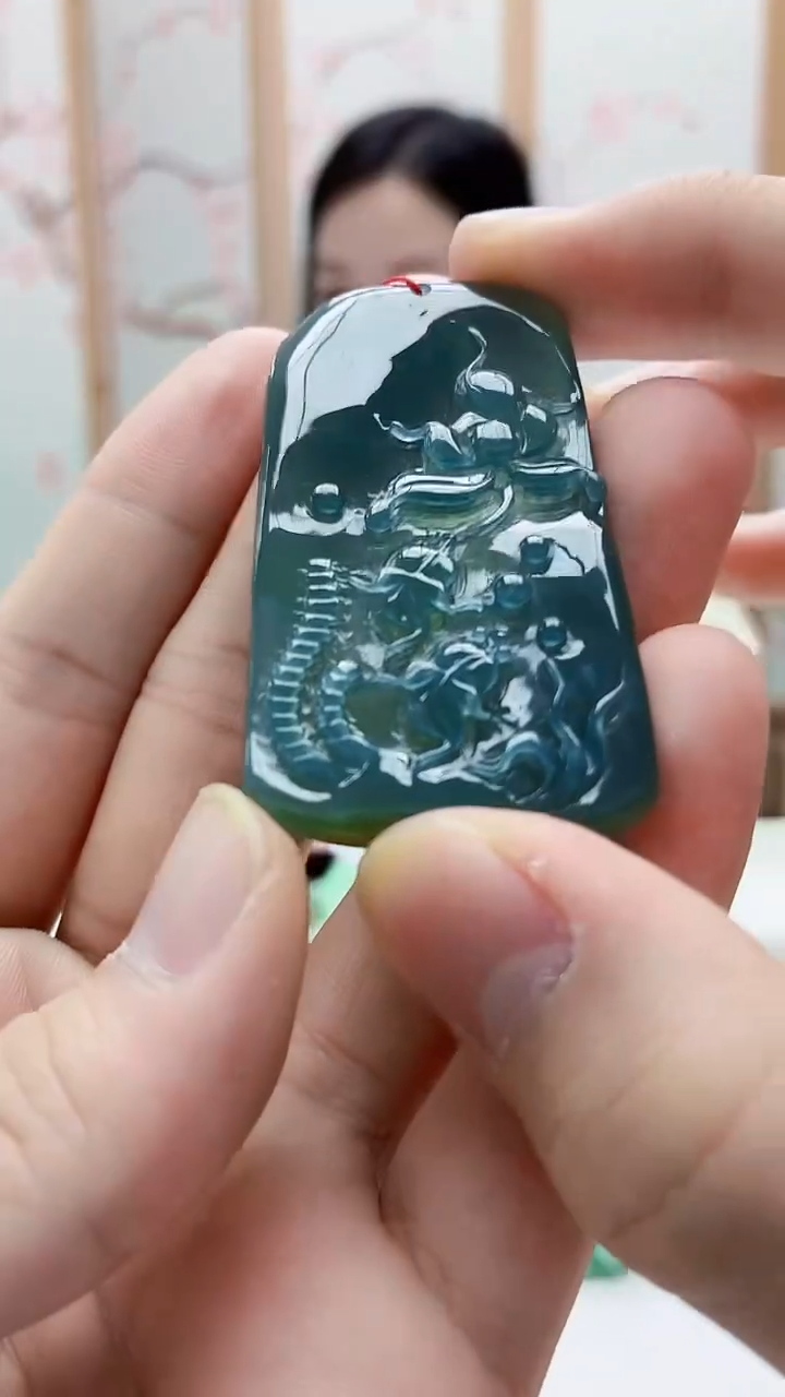 未镶嵌定制翡翠4852bb-毛货挂件21