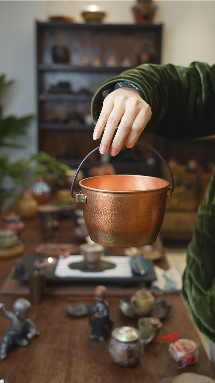 【闪购商品】春喜铜纯铜手工敲打小桶