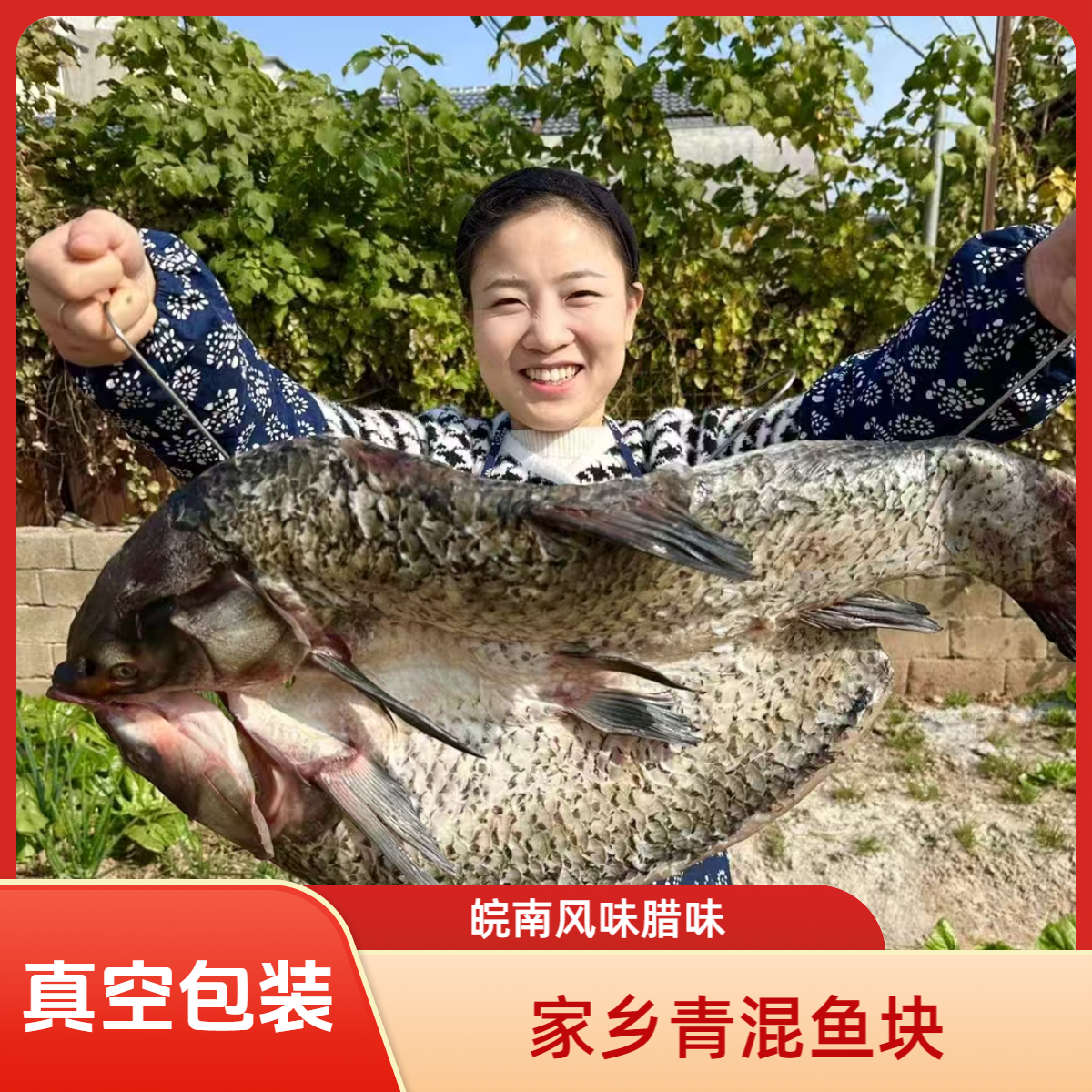 农家腊鱼块 青混鱼块 纯手工无添加 真空包装 顺丰包邮到家