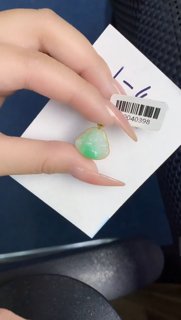 【闪购商品】翡翠颈饰18K金镶嵌000000000