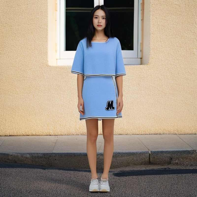 99新 MIU MIU/缪缪 字母贴布圈绒休闲短裙/38码/公价12900 