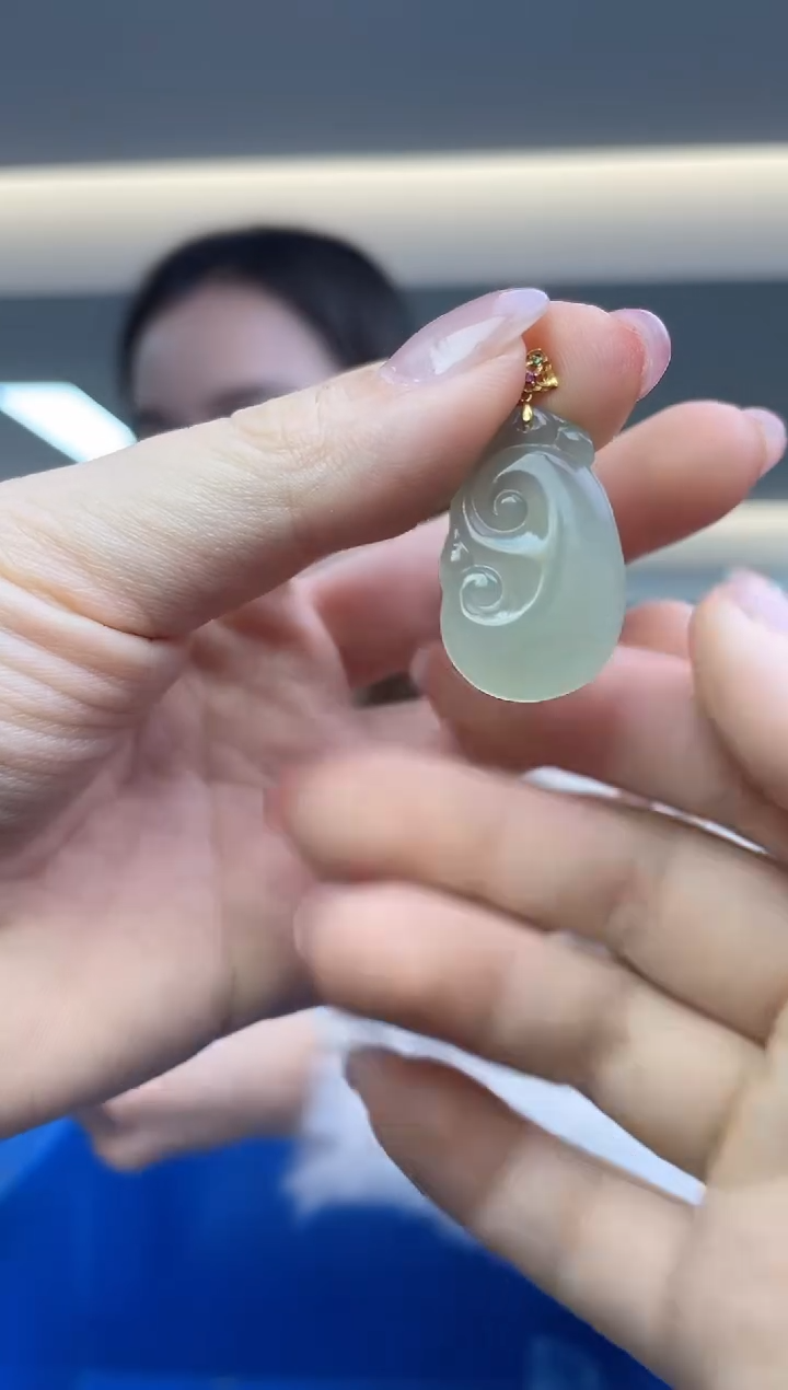 【闪购商品】和田玉`18K金镶嵌（多样性发一件）