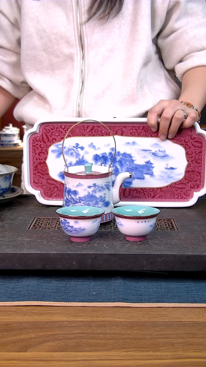 拾*简装家用款4件套 白瓷陶瓷茶具