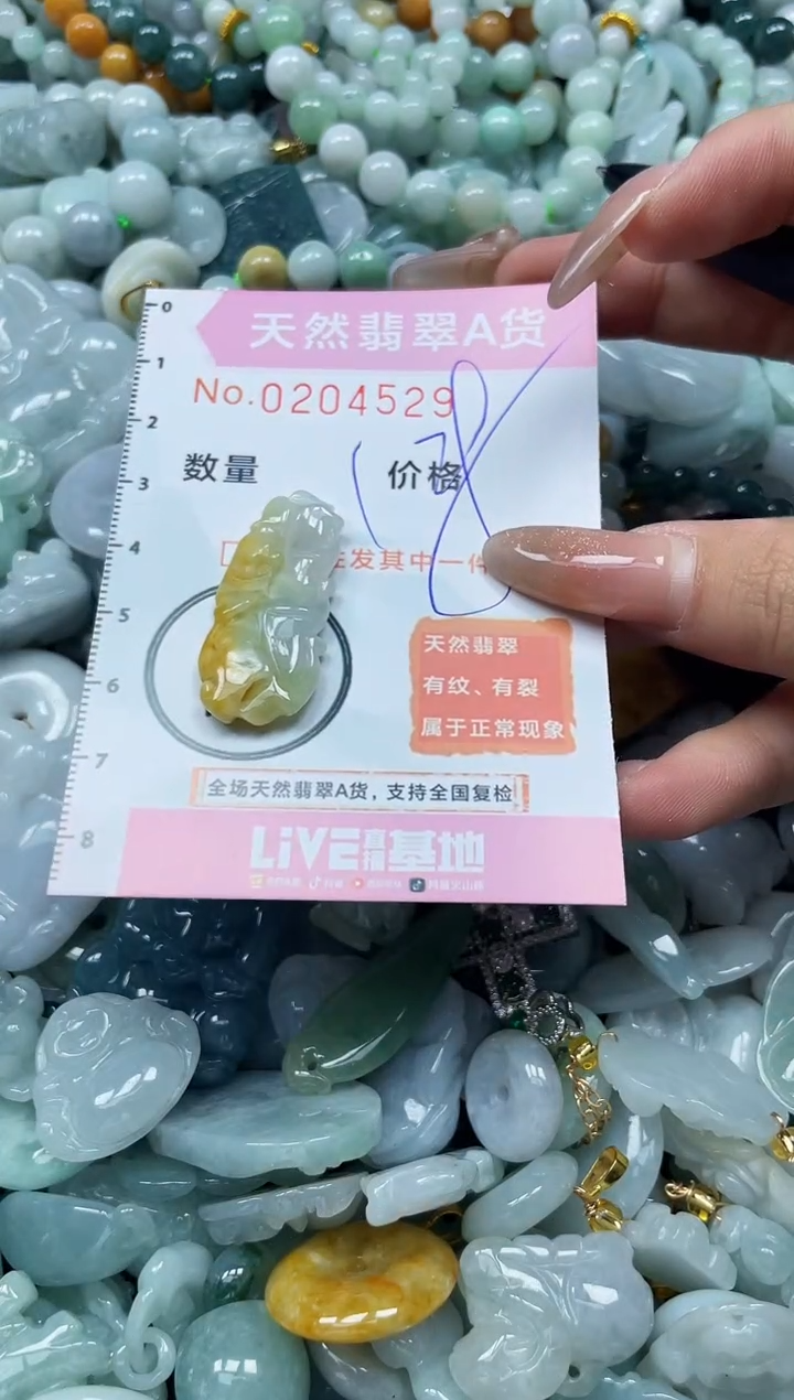 翡翠未镶嵌颈饰闪购0204529