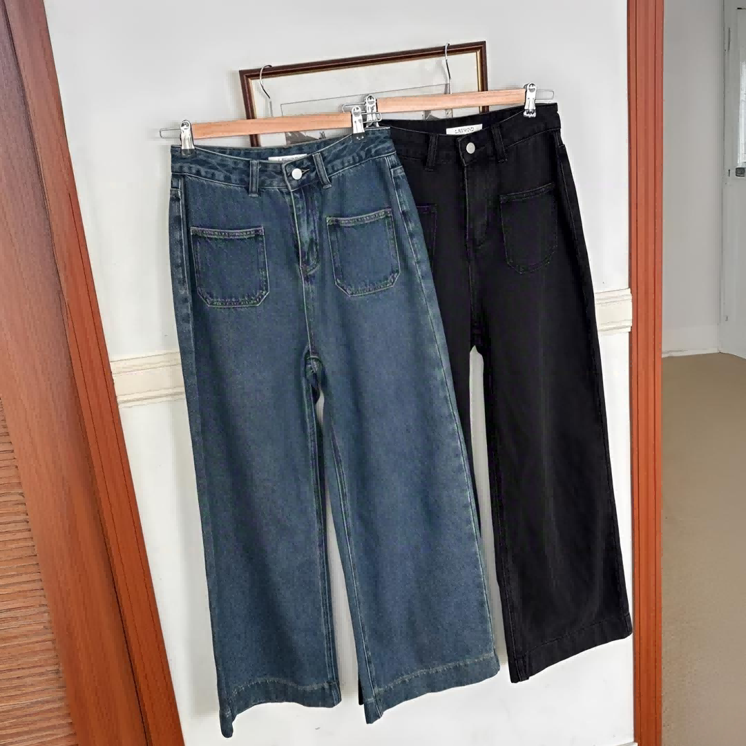 牛仔裤-NO退换 接受再拍Y-O-4E17百搭时尚宽松显瘦