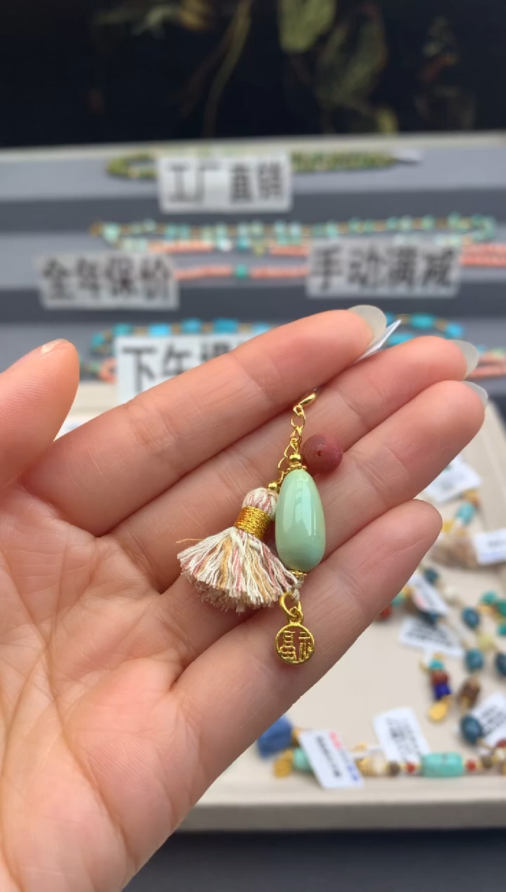 银S925镶嵌提溜南红玛瑙茜.H95