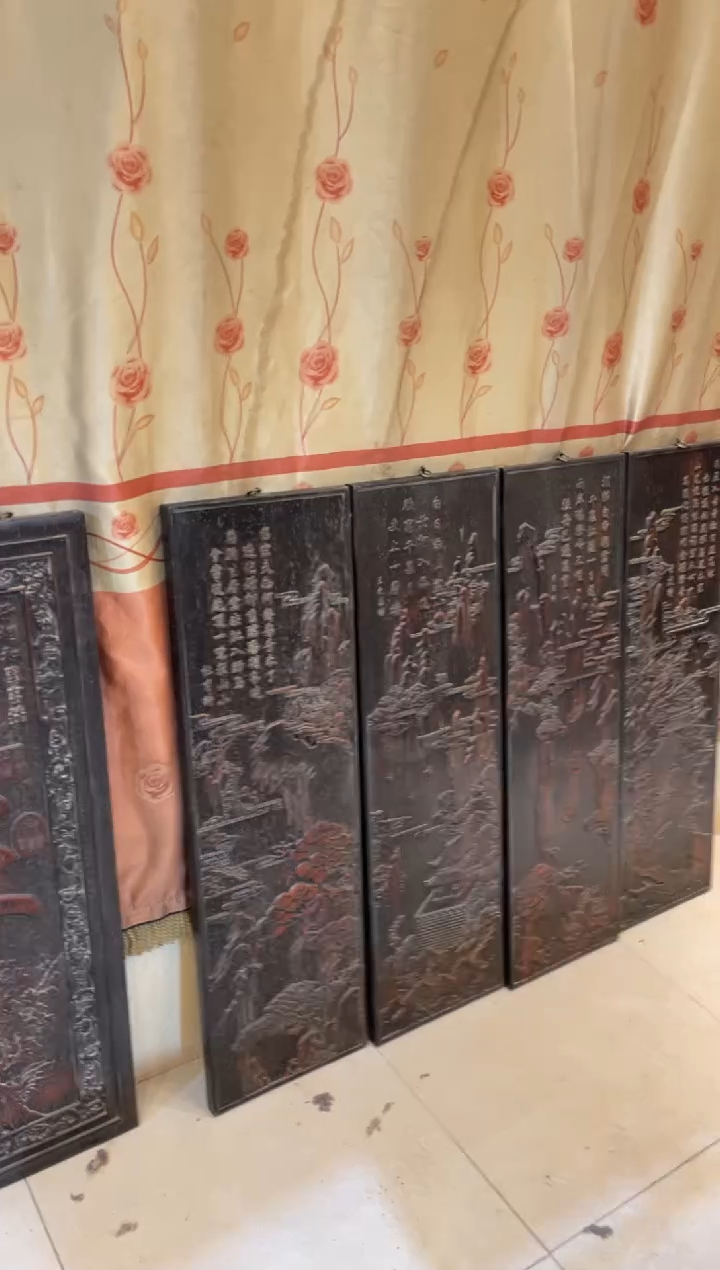 木初****哥珍藏老货....紫檀...挂匾摆件