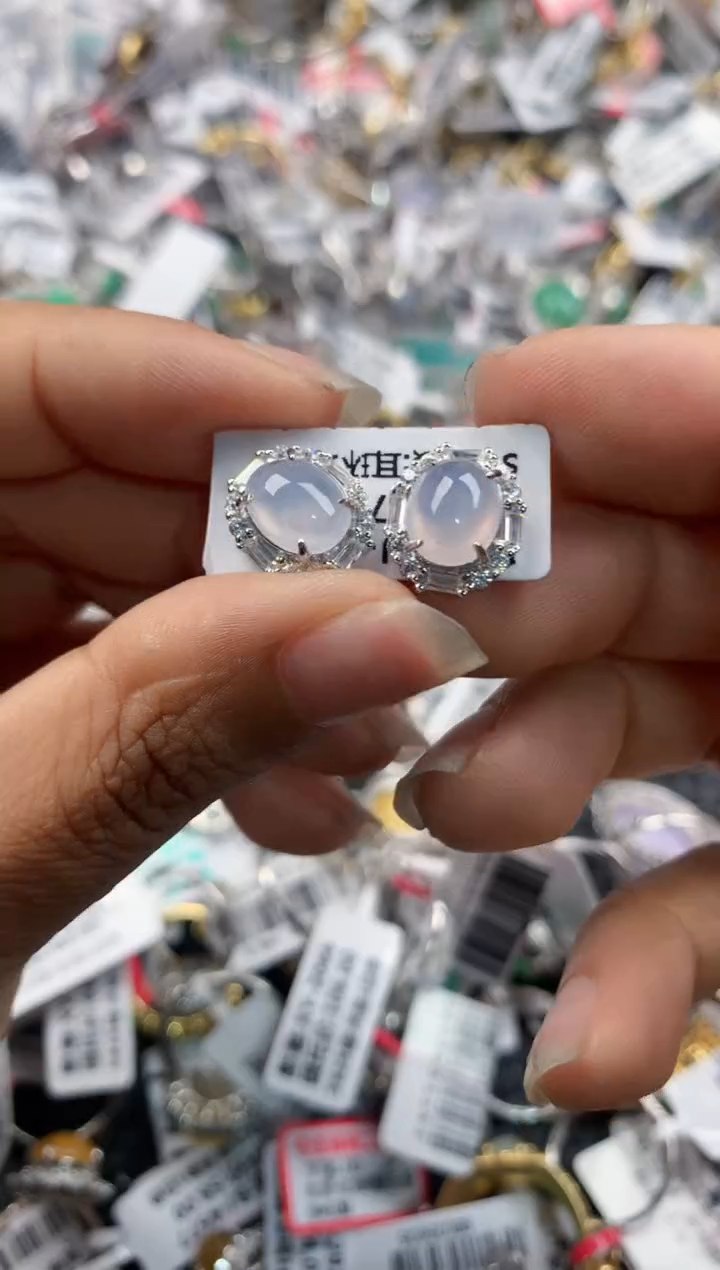 银S925镶嵌戒指翡翠444          1