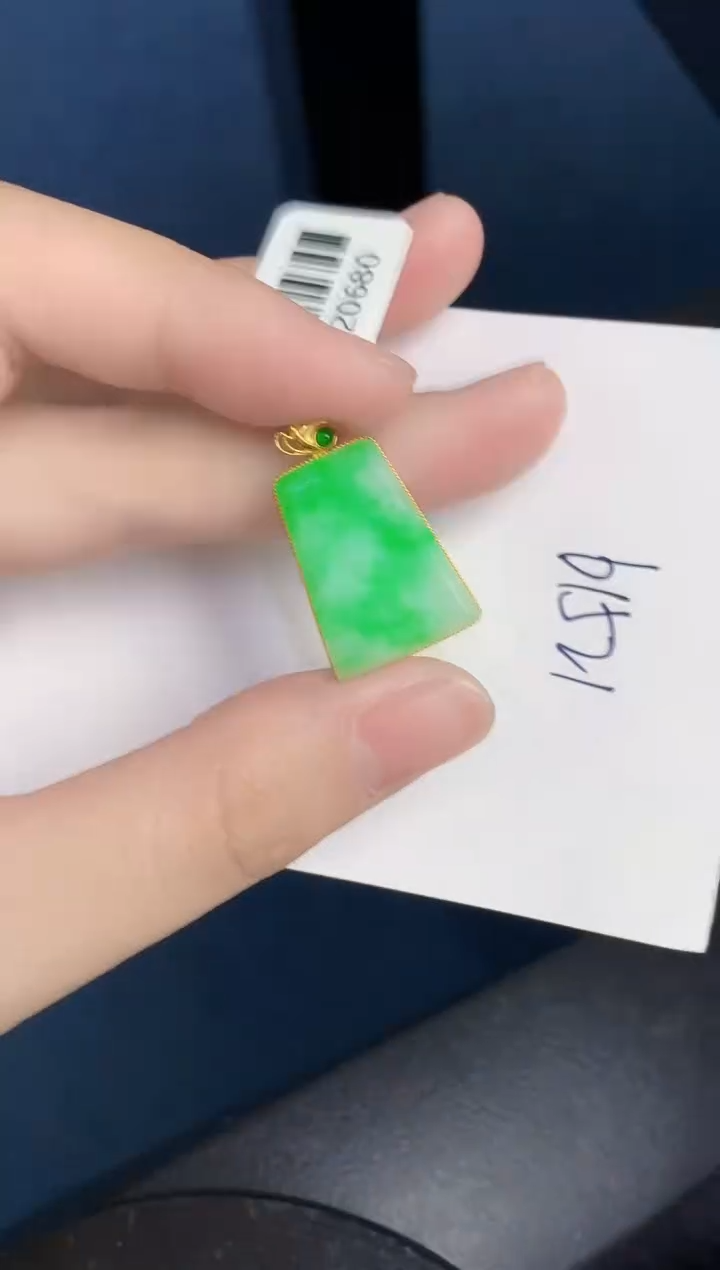 【闪购商品】翡翠颈饰18K金镶嵌000000000