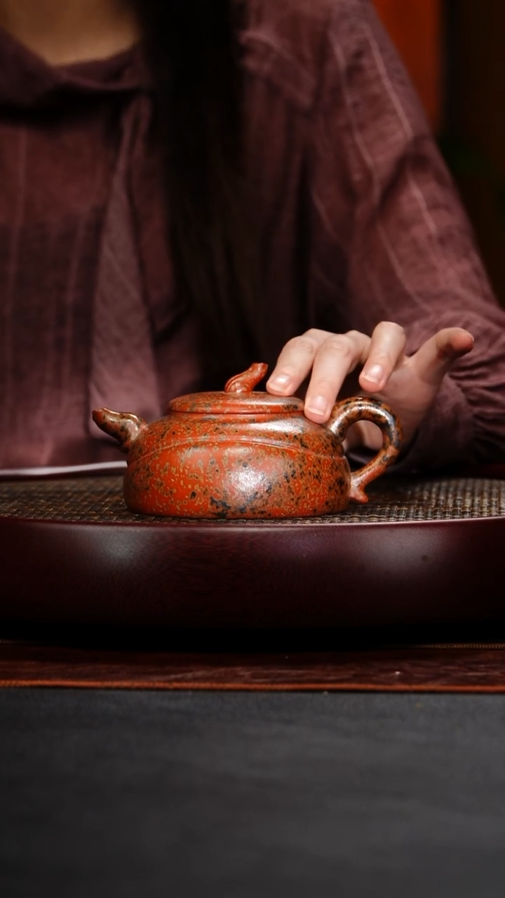 茶壶紫砂成进窑 葫芦119 墨金烧 260毫升